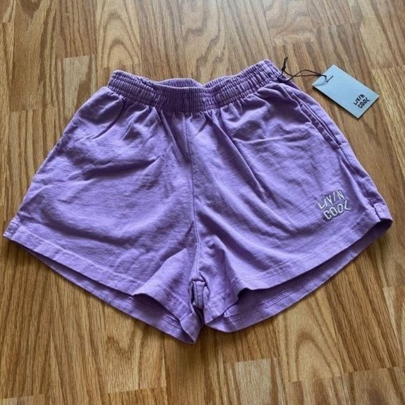 NEW LIVIN COOL ESSENTIAL LILAC SHORTS SZ XS - Picture 5 of 7